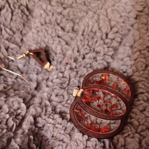 Elegant Brown and Gold Earrings